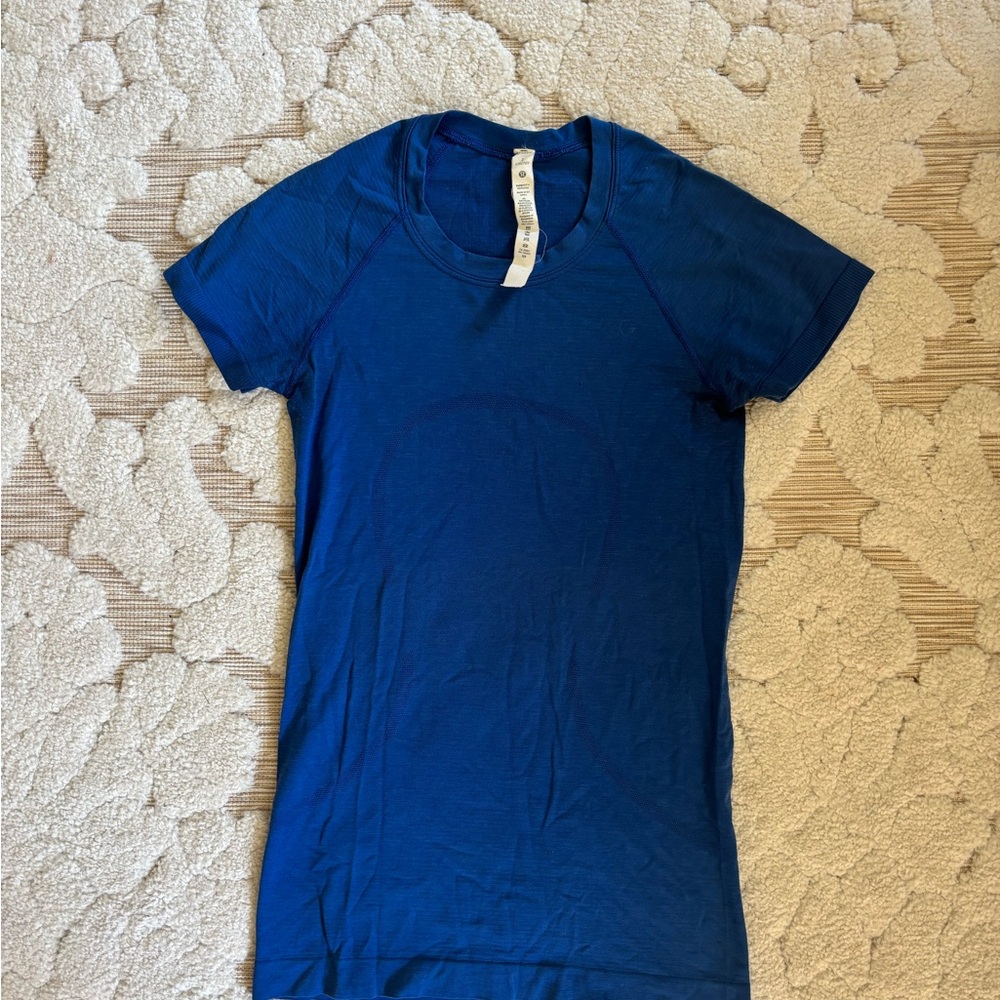 lululemon athletica Blue Short Sleeve swiftly, Tee